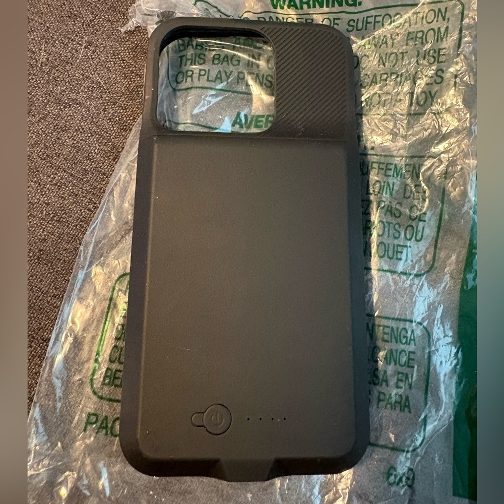 iPhone Black Battery Phone Case with Power Button